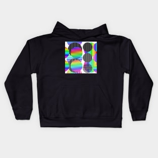 Rainbow Circles Kids Hoodie